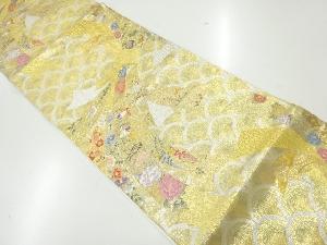 リサイクル　青海取熨斗目文織出し袋帯